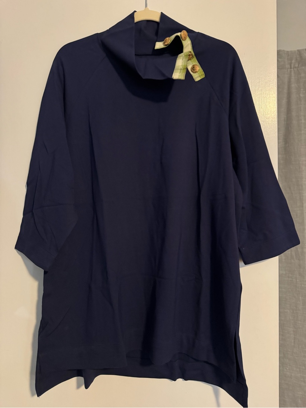 NWOT Navy Holly Shae Women's 3/4 Sleeve Tunic Top